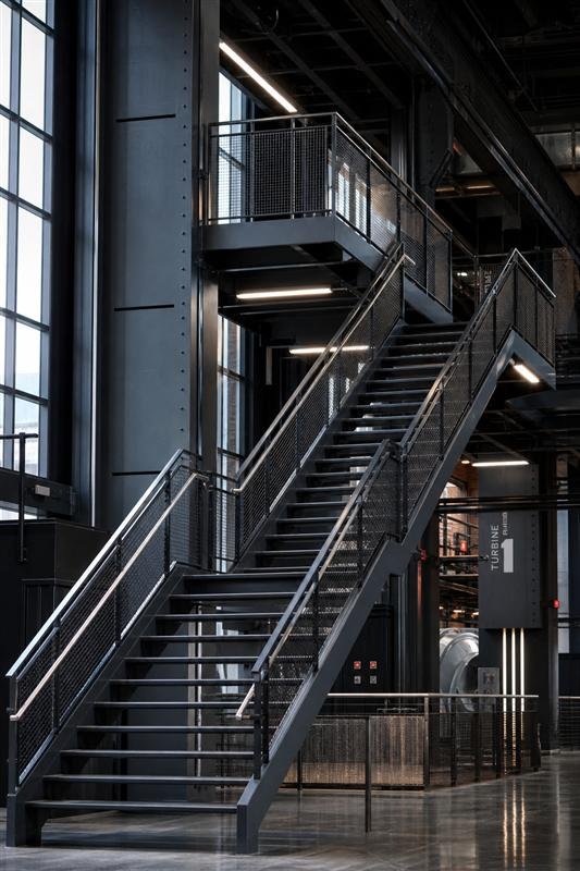Scala metallica industriale su misura